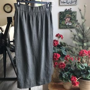 Knit wit 100% linen skirt